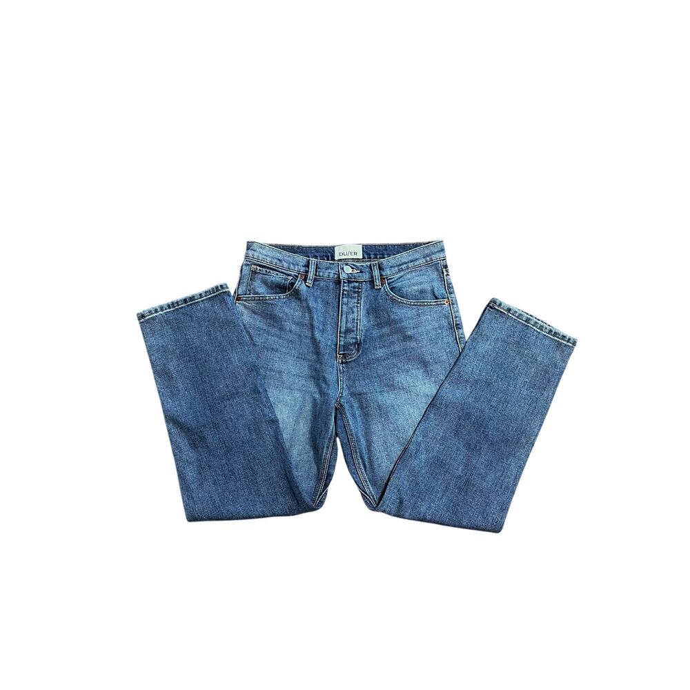 DU/ER Pimlico Performance High Rise Straight Leg Jeans Medium Wash | 28x27